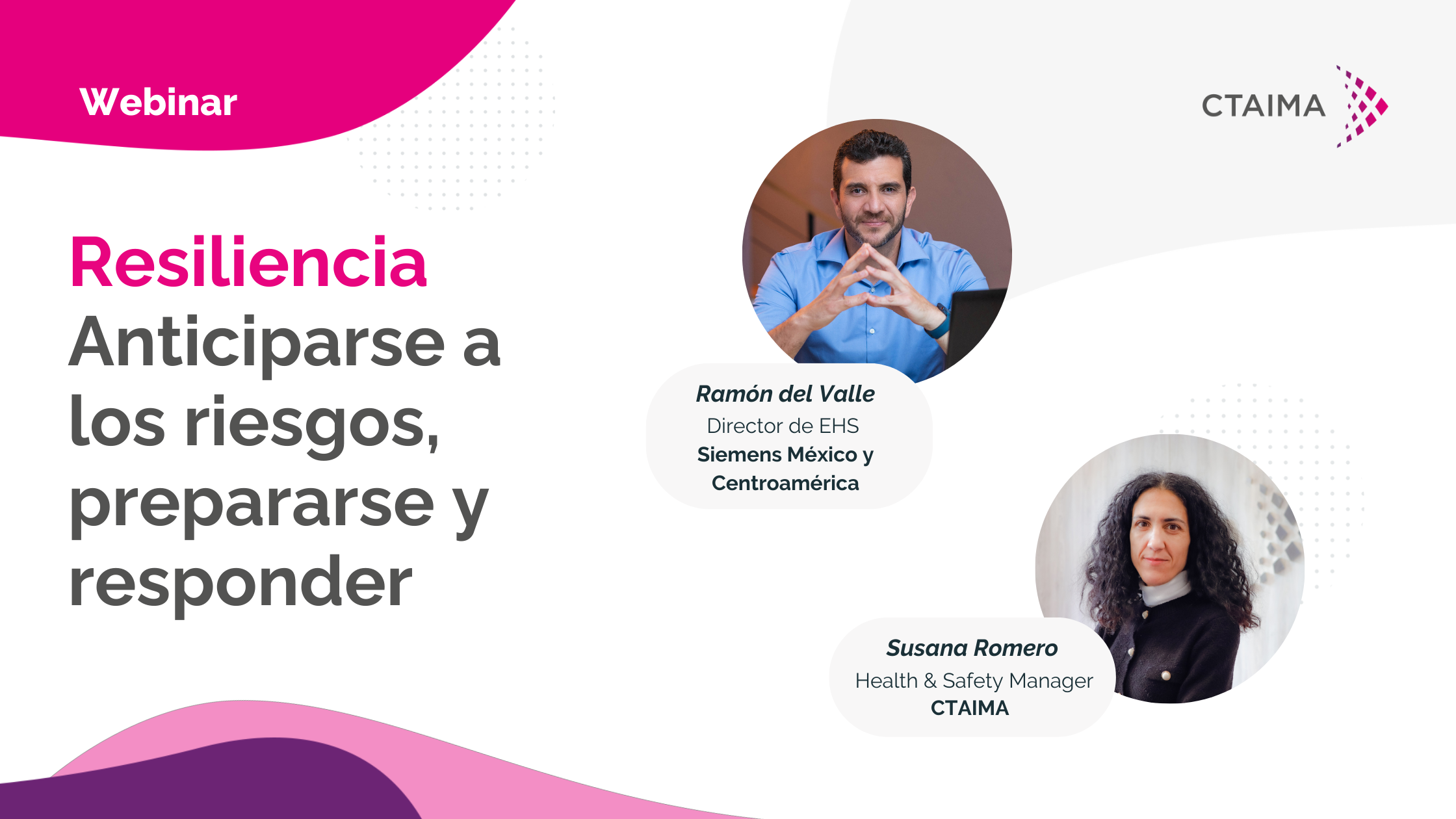 Webinar Resiliencia Anticiparse a los riesgos, prepararse y responder