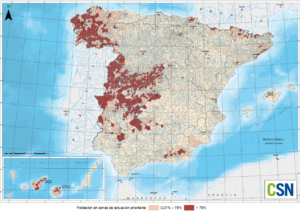 Mapa radón CSN